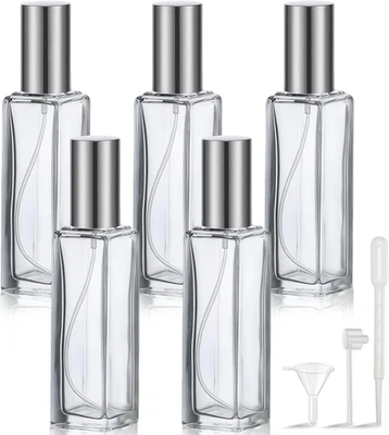 5 Stück 10Ml Parfümzerstäuber Aus Glas, Nachfüllbare Mini Parfum Sprühflaschen F - Bild 1 von 4