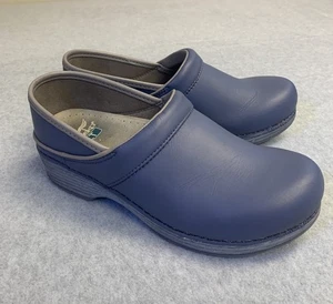 Zoccoli Dansko LT Pro donna 8 -39 EU blu indaco pelle antimicrobici lavoro infermiera - Foto 1 di 11