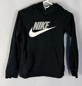 Sudadera con capucha Nike Club polar negra para niños talla M - Imagen 1 de 5