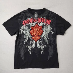 Vintage Y2k Raw Blue T Shirt Mens 2XL Black Wing Jesse Pinkman MMA Style - Picture 1 of 11