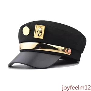 JoJo's Bizarre Adventure Kujō Jōtarō Sombrero Anime Negro Insignia Simple Accesorios - Imagen 1 de 16