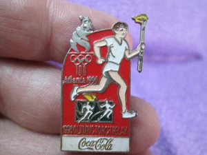 Atlanta 1996 Olympic Torch Relay Lapel Pin - Coca Cola Sponsor - / 6J - Bild 1 von 4