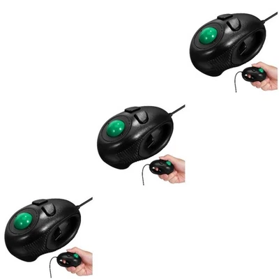  3pcs USB C Mouse: Compact USB Mini Trackball Mouse with 4D Scrolling for - Image 1 of 4