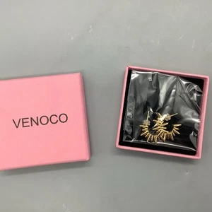 Pendientes VENOCO Oro Rayos de Sol - En Caja Original, Envueltos, Sellados, NUEVO - Imagen 1 de 4