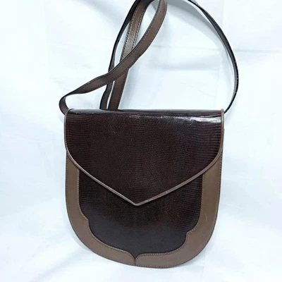 Женская сумка Yves Saint Laurent Ysl B винтажная ящерица кожа через плечо B B - Изображение 1 из 4