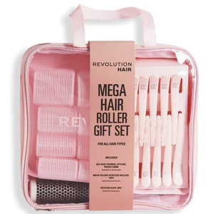 16 Pcs Large Hair Roller Gift Set Rollers, Brush Clips & Bag Heatless Revolution - Picture 1 of 3