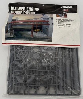 Walthers Cornerstone 933-2958 Ashland Iron Steel Blower Engine House Pipping HO - Image 1 of 4