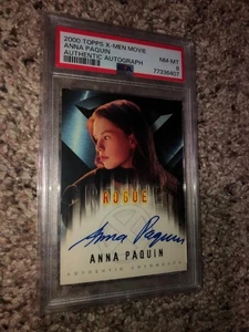 2000 Topps X-Men The Movie Anna Paquin As Rogue Autograph On Card PSA 8 NM/MT - Picture 1 of 2