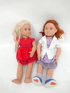 Bundle of 2 Our Generation 18in Dolls with Outfits and Shoes - Pre-Owned - Picture 1 of 6
