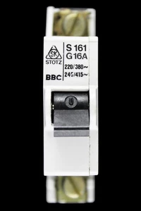 BBC 16 AMP CURVA G 6kA MCB INTERRUTTORE S161 STOTZ - Foto 1 di 6