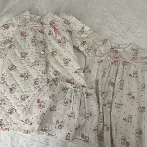 Vintage Handmade Toddler Girl Clothes Lot Gown Robe Skirt Kittens Hearts 3t-4t - Picture 1 of 11