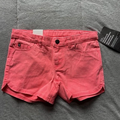 Shorts rosa neon Hurley feminino novo com etiquetas tamanho 8 - Imagem 1 de 4
