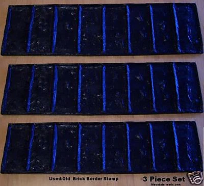 3 Новый старый кирпич Boarder декоративный бетон цемент текстура штампы коврики 9 «x 33»  - Изображение 1 из 3
