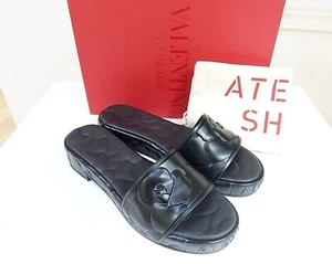 Neu im Karton Valentino Garavani Atelier Rose Pantolette Sandale schwarz Gr. EU 39 US 9 - Bild 1 von 10