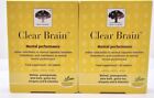 2 X New Nordic Clear Brain For Mental Performance 60 Tablets (120 Tablets Total)