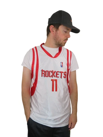 Yao Ming Houston Rockets NBA Basketball Jersey Small 40 Mens Silky Satin Cover