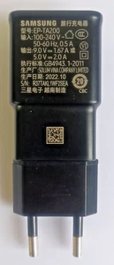 SAMSUNG - Chargeur Noir EP-TA200 UE US 2A - USB -10 W - Original - Fast Charger - Photo 1 sur 4