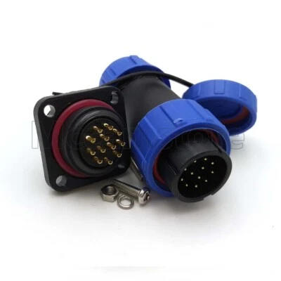 SP21 12 pin Panel Mount Waterproof Circular Connector,Aviation Cable Connector - Image 1 of 4