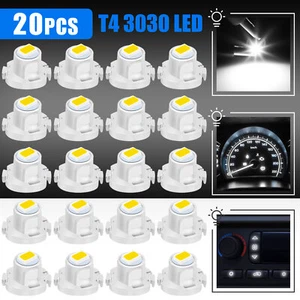 20x White T4 T4.2 Neo Wedge LED Dash Switch A/C Climate Control HVAC Light Bulbs - Picture 1 of 9