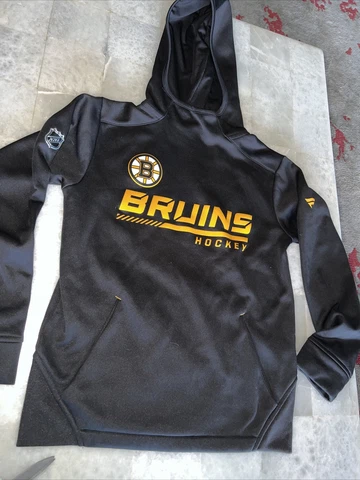 Boston Bruins Fanatics NHL Pro Authentic Hoodie  Youth S/8 Child Black Used Cover