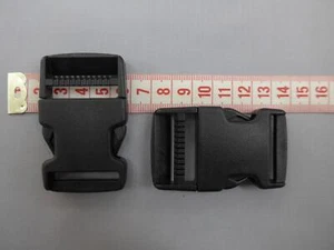 Steckschnallen Steckschließen 30mm schwarz Acetal - Bild 1 von 1