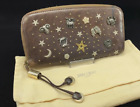 Jimmy Choo Wallet Long Wallet Round Zipper Constellation Zodiac Brown