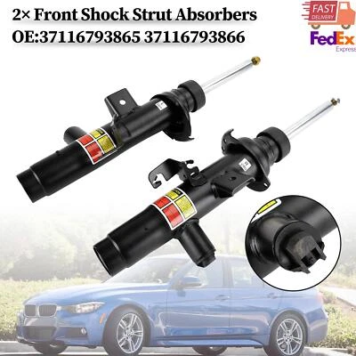 2× Front Shock Strut Absorbers fit BMW 3 F30 320i 328i 37116793865 37116793866 A - Image 1 of 4