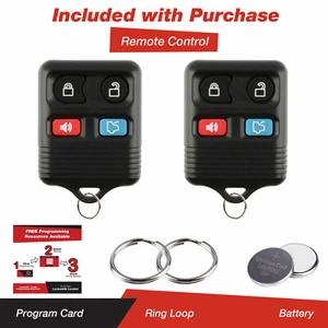 Sale For 2 New Replacement Keyless Entry Car Remote Key Fob Transmitter Ford - Picture 1 of 3
