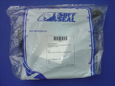 1959-1960 CHEVROLET IMPALA DOOR WEATHERSTRIP-2 DOOR & CONVERTIBLE-SOFF SEAL Foto 1 de 2