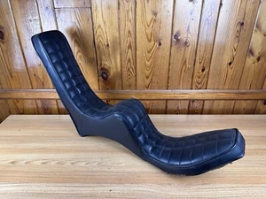 Cheetah King & Queen Seat Rigid Harley Chopper Knucklehead Panhead Shovelhead - Bild 1 von 24