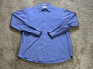 Burberry of London Shirt Large Blue Mens Formal Cotton Button Down Long Sleeve - Picture 1 of 8