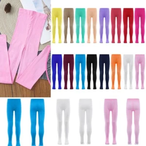 Girls Ballet Footed Tight Dance Pantyhose Gymnastics Long Stockings Kids Sock - Picture 1 of 104