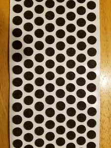 120 3/8" Brown Felt Dots Surface Protector Pad Trophy Cabinet Furniture Crafts - Picture 1 of 1