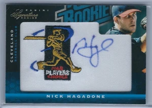 Serie Signature 2012 béisbol Nick Hagadone clasificación novato autografiado RC #15/299 - Imagen 1 de 2