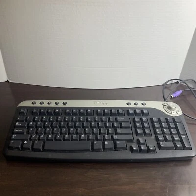 Dell PS2 Multimedia Keyboard Black & Silver RT7D30 2R400 - Image 1 of 4