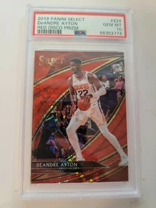 2019 Select Red Disco Prizm #224 DeAndre Ayton PSA 10 - Picture 1 of 2