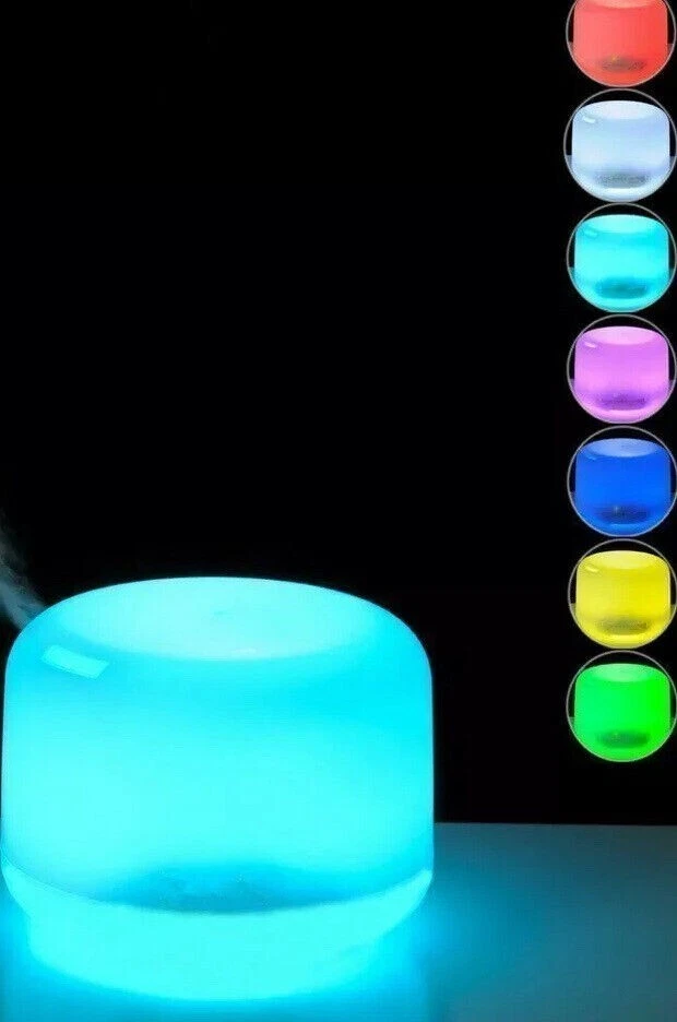 DIFFUSORE DI AROMI 300ML AROMATERAPIA 7 LED UMIDIFICATORE ULTRASUONI DEPURATORE - Immagine 1 di 1