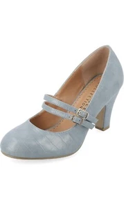 Journee Collection Womens Windy Wide Width Mary Jane Pumps Closed Round Toe - Picture 1 of 4