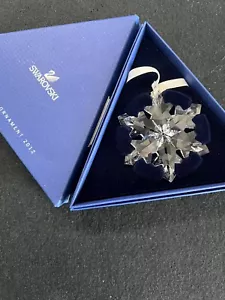 2012 Swarovski Crystal Annual Edition Snowflake Ornament 1125019 In Box - Picture 1 of 11