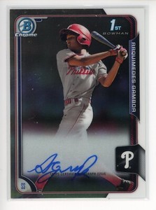 2015 Bowman Chrome Prospect Autographs #BCAPAG Arquimedes Gamboa Phillies