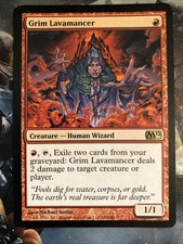 1x Grim Lavamancer Magic 2012 M12 LP Red MTG Magic the Gathering x1 MKE
