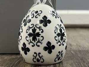 Decorated Egg Christmas Ornament Delicate Homemade Lights Up - Picture 1 of 6