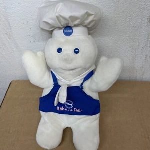 Pillsbury Doughboy Poppin'Fresh  Plush  makes it Fun Giggling w/apron - Picture 1 of 2