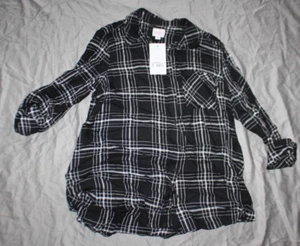 Long Sleeve Casual Woven Maternity Shirt - Isabel Maternity by Ingrid & Isabel S - Picture 1 of 1