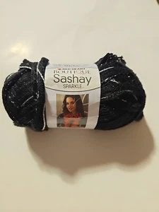 Red Heart Boutique Sashay negro brillante 3,5 oz 35 yardas - Imagen 1 de 5
