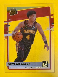17032  2020-21 Clearly Donruss Gold #53 Skylar Mays RATED ROOKIE 