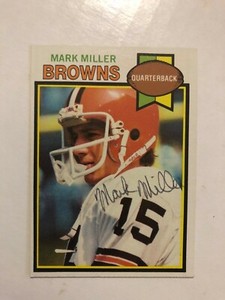 Cleveland Browns MARK MILLER Signed Card