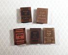 Dollhouse Book Set x5 Wizard Reference 1:12 Scale Miniatures (blank inside)