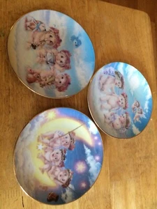 DREAMSICLES Kristin Hamilton Collector Plates Set of Three Recital, Flying & Mo - Picture 1 of 5