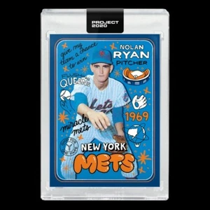 Topps PROJECT 2020 Card 165 - 1969 Nolan Ryan by Sophia Chang (w/Box)IN HAND - Picture 1 of 3